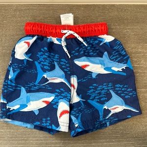 Boden Shark swim trunks